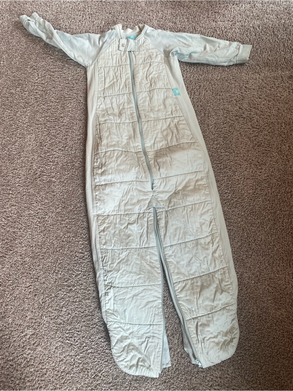 Ergopouch 3.5 TOG Sleep Suit Bag 4–6Y Light Green Winter Sleep Sack